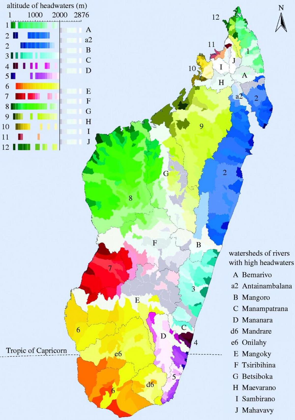 bản đồ của Madagascar khí hậu