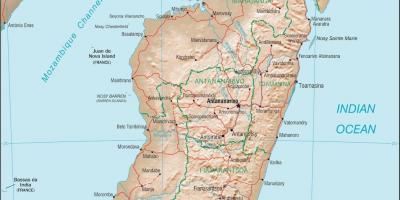 Madagascar nước bản đồ