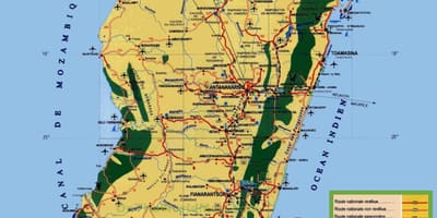 Madagascar du lịch bản đồ