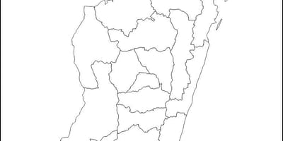 Madagascar phác thảo bản đồ