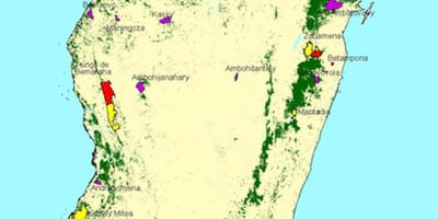 Bản đồ của Madagascar công viên quốc gia