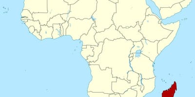 Madagascar trên bản đồ châu phi