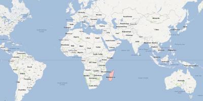 Bản đồ thế giới đang ở Madagascar